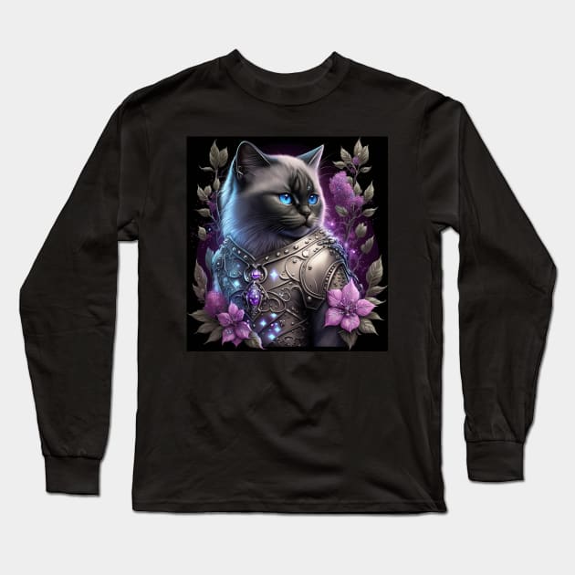 Hero Birman Cat Long Sleeve T-Shirt by Enchanted Reverie